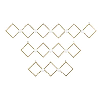 Metal Wall Hook - Set of 3 Gold - Roche River Decor