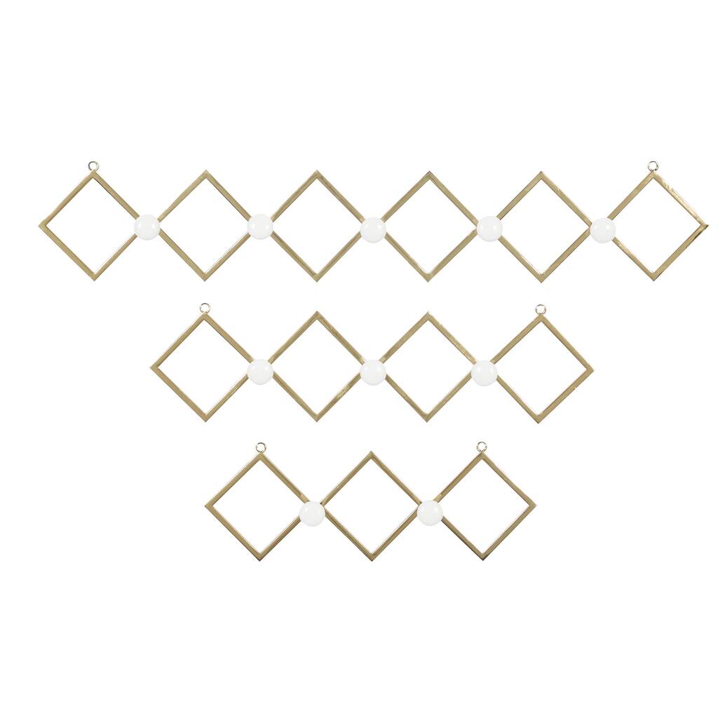 Metal Wall Hook - Set of 3 Gold - Roche River Decor