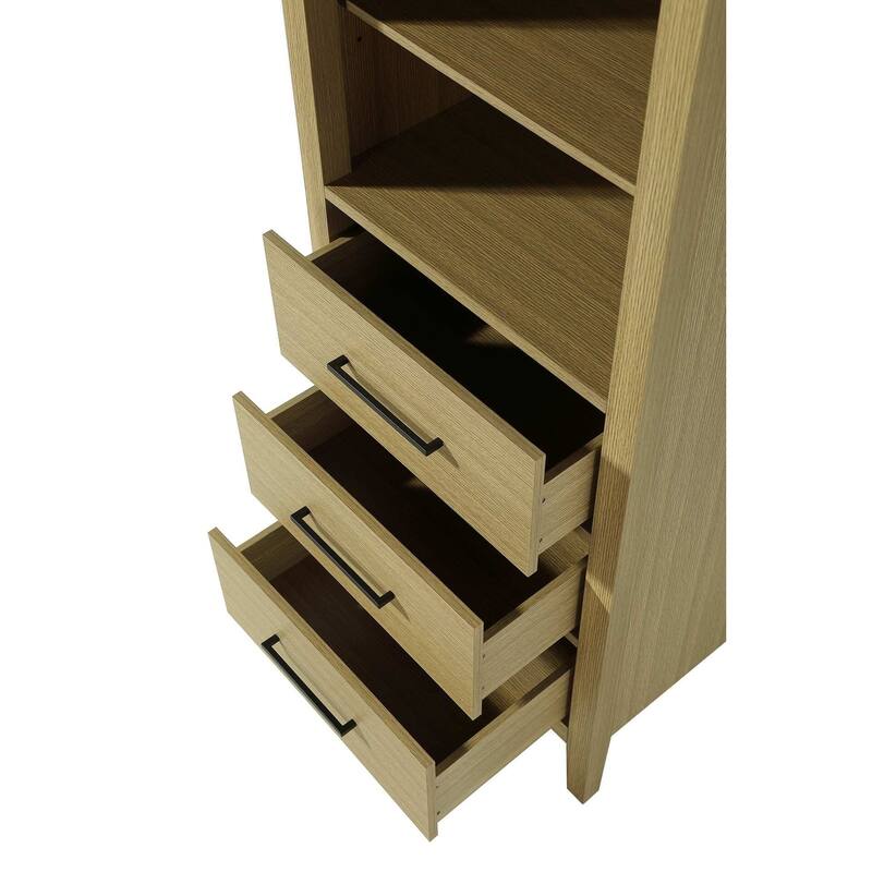 Laura 16-28 Inch Open Shelving Bath Storage Cabinet