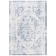 preview thumbnail 9 of 10, SAFAVIEH Baltimore Kiley Machine Washable Shabby Chic Vintage Oriental Rug 4' x 6' - Light Grey/Blue - Rectangle