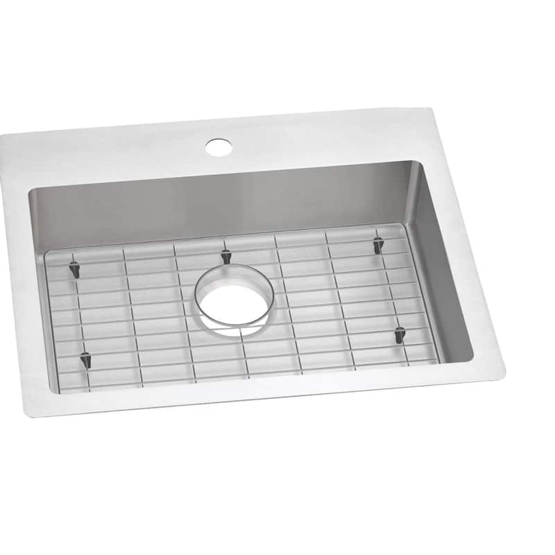 Elkay Crosstown Stainless Steel 25" x 22" x 6", Single Bowl Dual Mount ADA Sink Kit