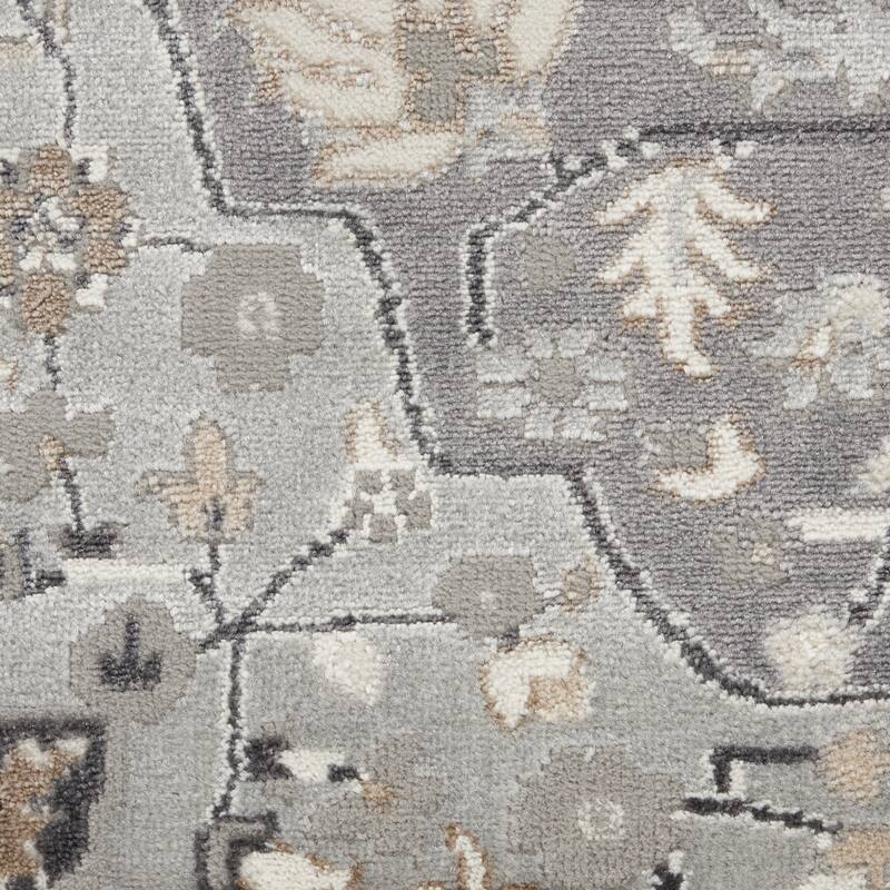 Power Loomed Abstract Floral Traditional Non Skid Low Pile Area Rug - 144' X '26' X '0.25