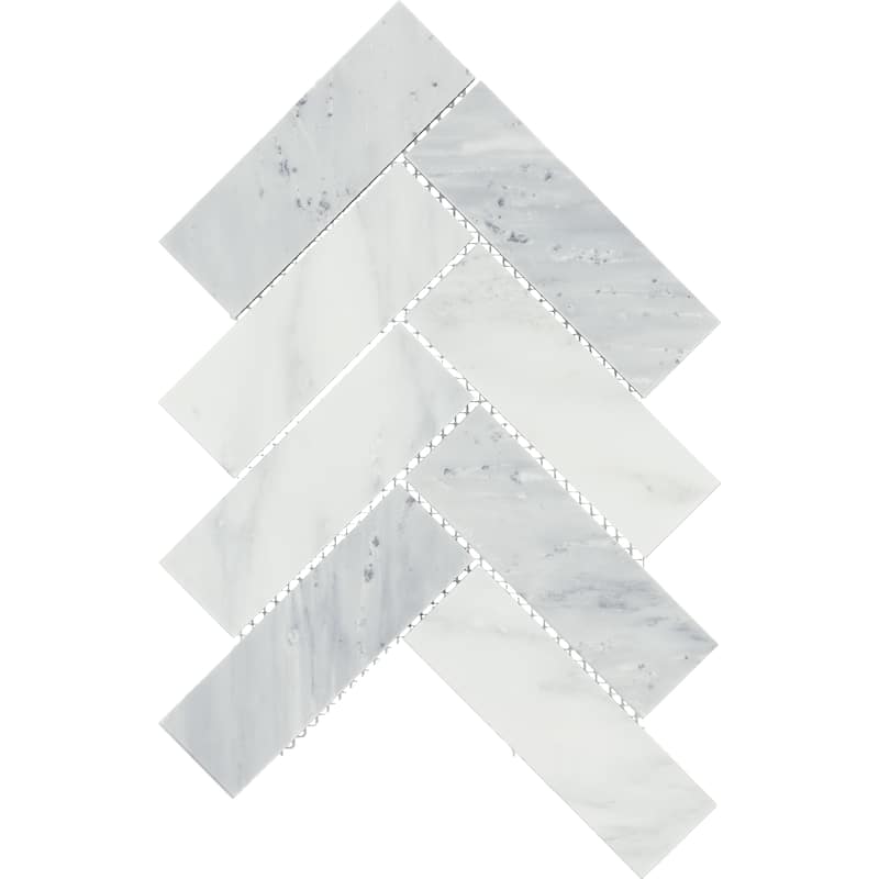 Daltile Gamma 2" x 6" Natural Stone Herringbone Wall and Floor Mosaic Tile (Set of 10)