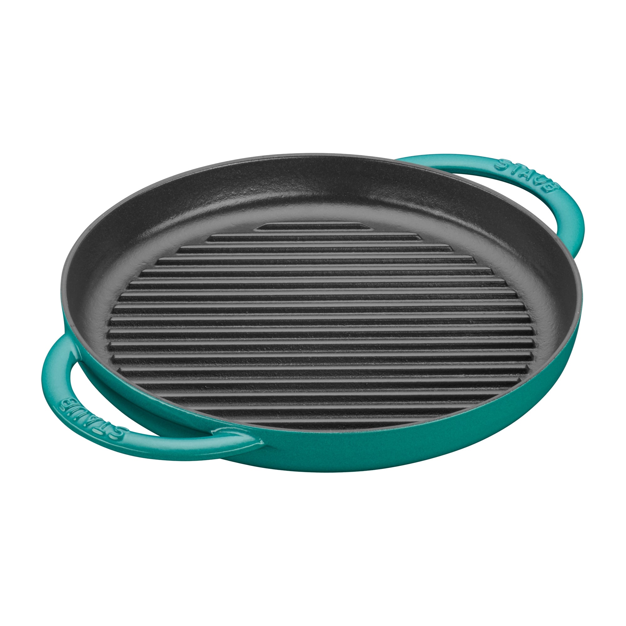  STAUB Cast Iron Pure Grill, 10-inch, Cherry, Made in France:  Home & Kitchen