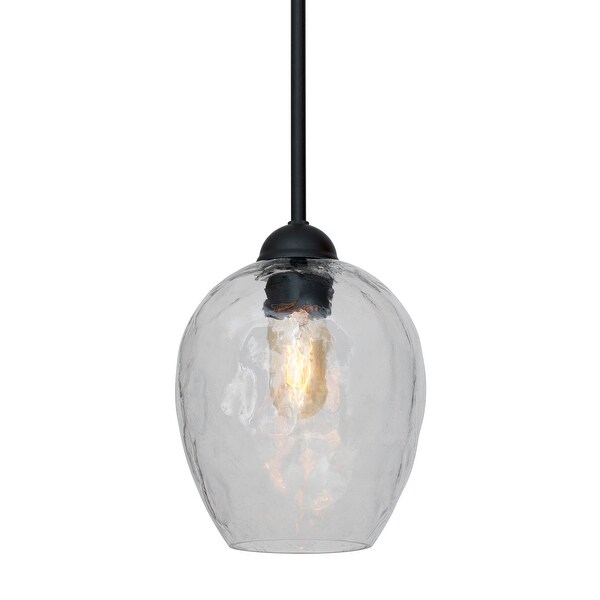 hammered glass pendant shade