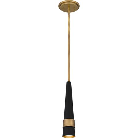 Lennox Integrated LED Weathered Brass Mini Pendant - Weathered Brass