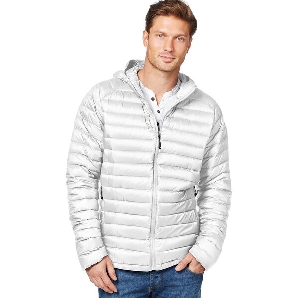 32 degrees quilted down hooded puffer coat