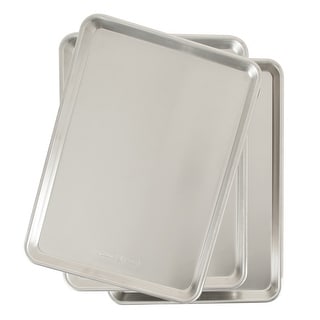 Nordic Ware Natural Aluminum Commercial Baker's Half Sheet (3 Pack) - Silver