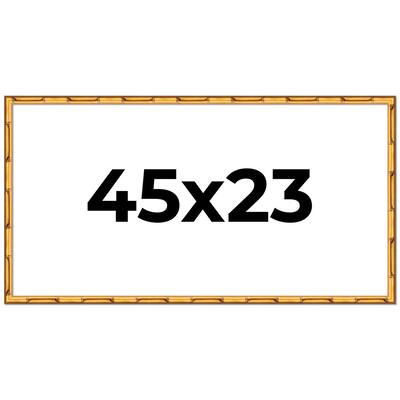 45x23 Frame Gold Bamboo Picture Frame Modern Photo Frame Includes UV Acrylic Shatter Guard Front Acid Free Foam Backing Board