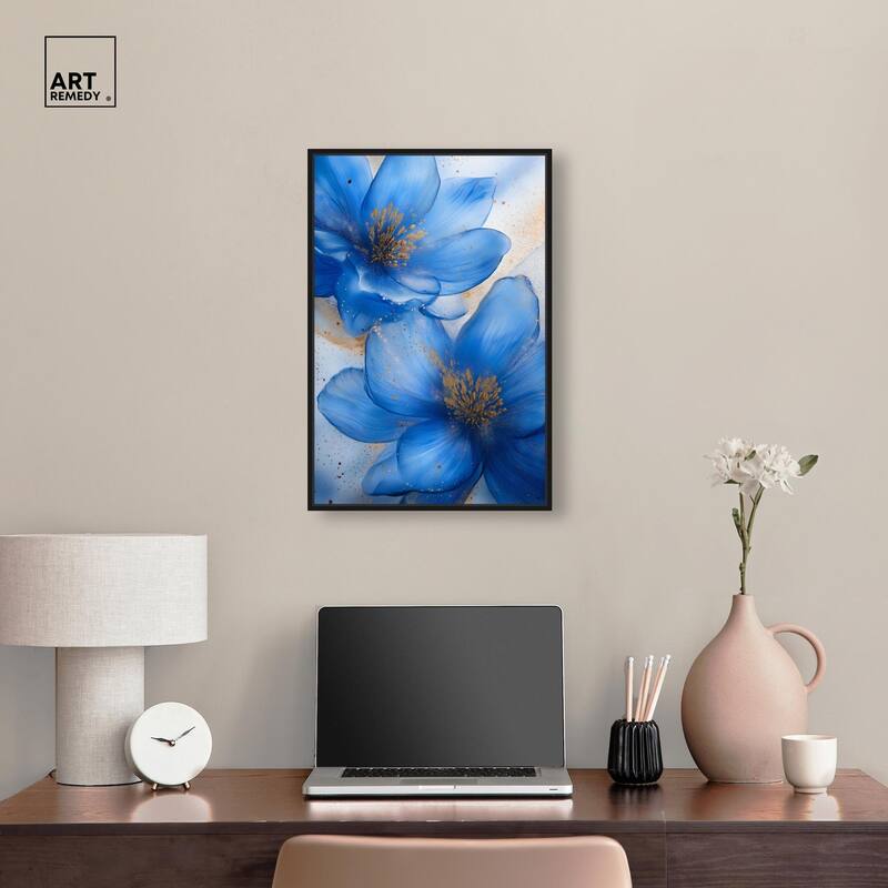 Twilight Teal Tint II Canvas by Art Remedy