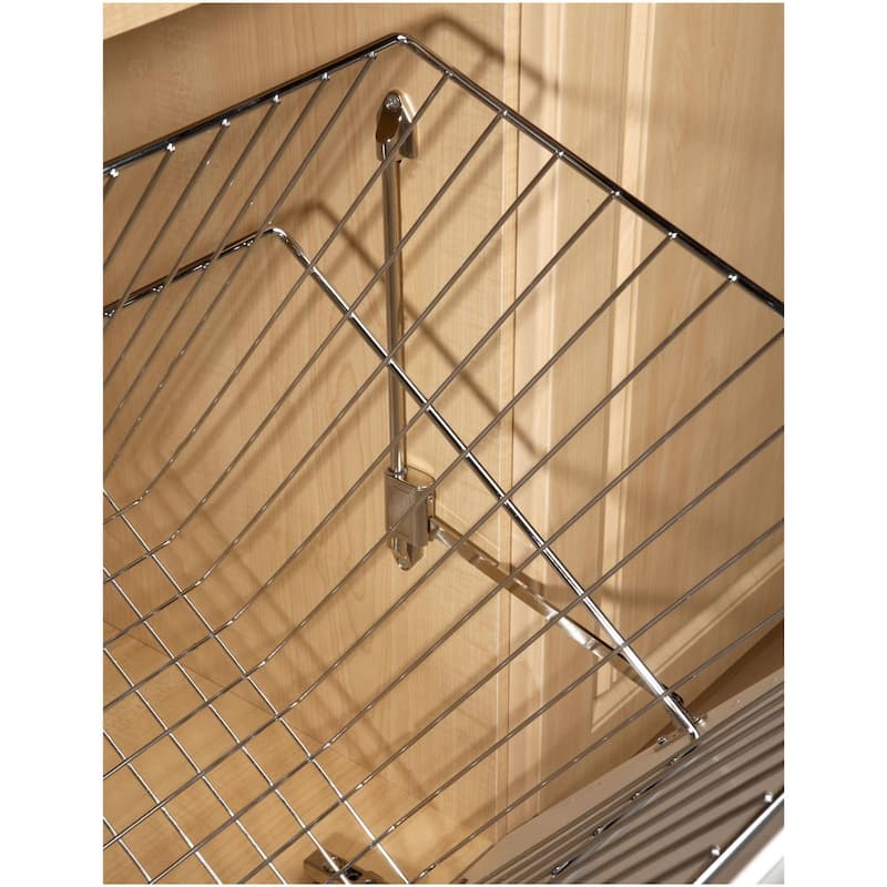 Rev-A-Shelf Sidelines 16 Inch Tilt Out Wire Hamper Basket