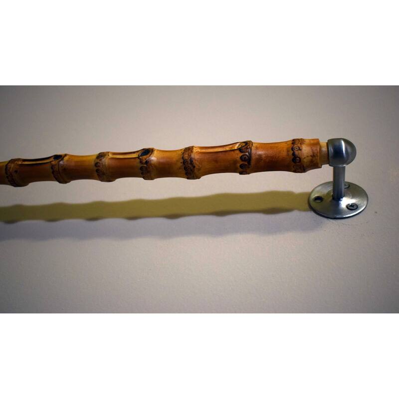 Vietnamese Hand-crafted All-natural Wall-mounted Bamboo Towel Rack
