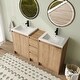 preview thumbnail 17 of 20, Jentoria 36"/48"/60" FreeStanding Bathroom Vanity with Sink, Bathroom Vanity with Soft Close Door, Drawer and Adjustable Shelf