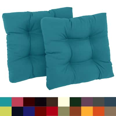 19-inch Twill Square Chair Cushion (Set of 1, 2, or 4) - 19" x 19"