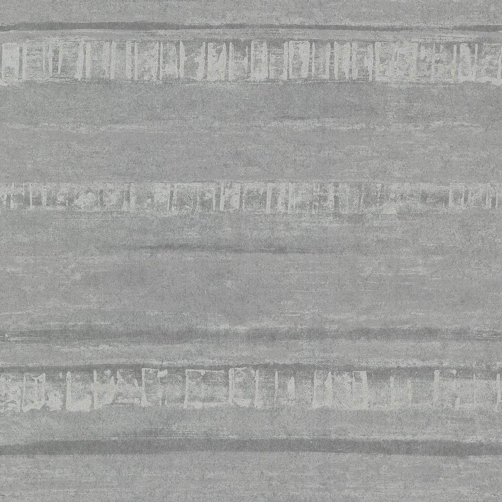A-Street Prints Rakasa Pewter Distressed Stripe Wallpaper