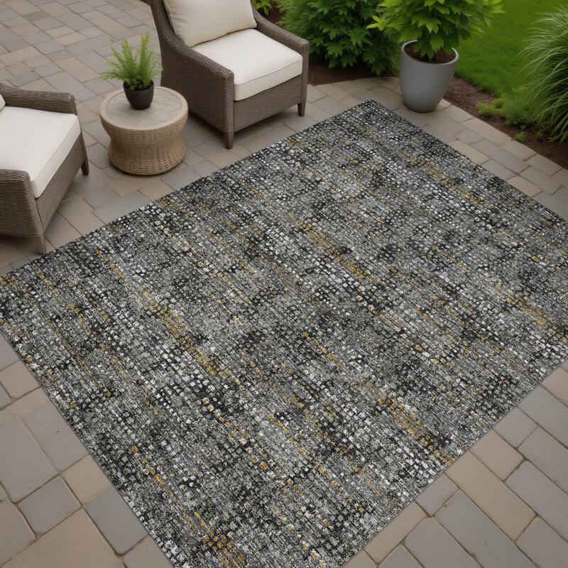 Machine Washable Indoor/ Outdoor Casual Kersey Chantille Rug
