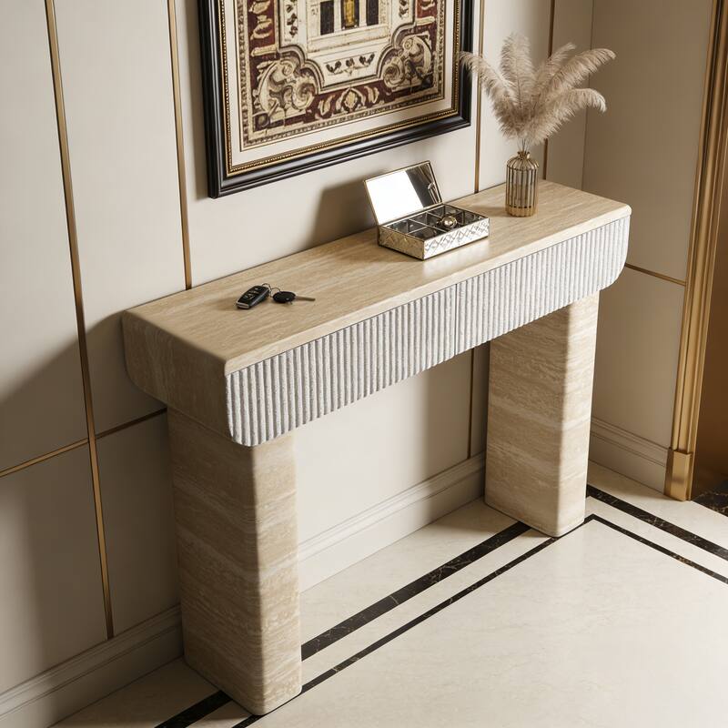 Entryway Table, Two Hidden Handle Drawers, Console Table,Easy Assembly, for Entrance & Dinning Room & Living Room & Hallway