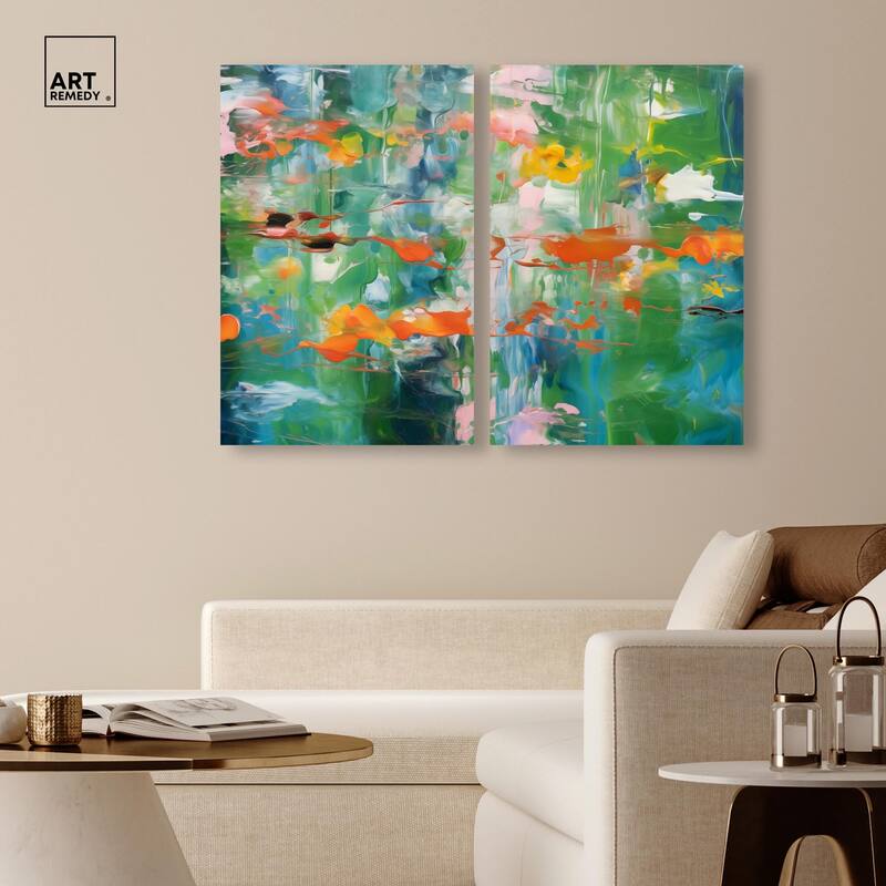 Jungle Serenade Canvas Set of 2 by Art Remedy, Gallery Wrapped