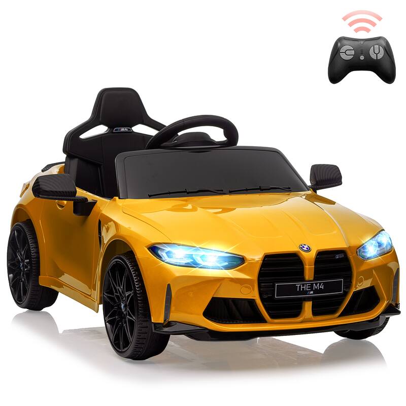 12V Ride On Car for Kids，Licensed BMW M4 Battery Powered Vehicle Car