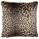preview thumbnail 2 of 2, SAFAVIEH 20-inch Faux Black Leopard Leopard Decorative Pillow