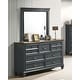 preview thumbnail 18 of 36, Roundhill Furniture Clelane Wood Bedroom Set with Bed, Dresser, Mirror, and Nightstand