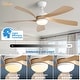 preview thumbnail 45 of 118, Sofucor 45/52 Inch Ceiling Fan with Remote & Lights Quiet DC Motor 5 Blade High CFM Modern Fan