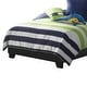 preview thumbnail 5 of 4, Leather Upholstered Twin Size Platform Bed, Black