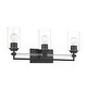 preview thumbnail 3 of 16, Minka Lavery Binsy - 1 Light Bath Vanity in Coal Finish