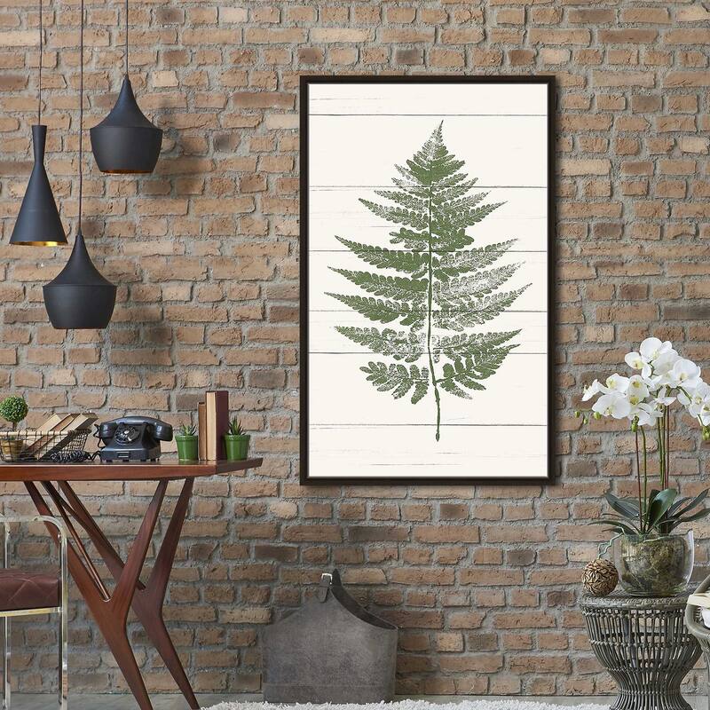 "Fern Print I" Print on Floating Canvas