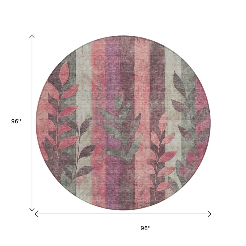 HomeRoots Floral Transitional Rectangle Outdoor Rug