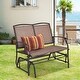 preview thumbnail 8 of 23, Outdoor Backyard and Lawn Iron Patio Rocking Chair