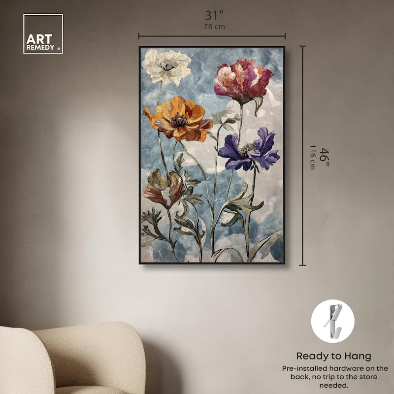 Hued Blossom II Canvas by Art Remedy