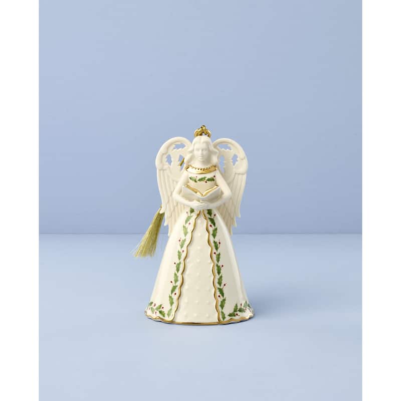 Lenox Holiday Angel Bell with Hymns Ornament