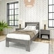 preview thumbnail 1 of 12, Max and Lily Farmhouse Twin Bed with Plank Headboard