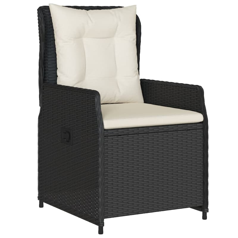 vidaXL Garden Dining Set Black, Cream white - N/A