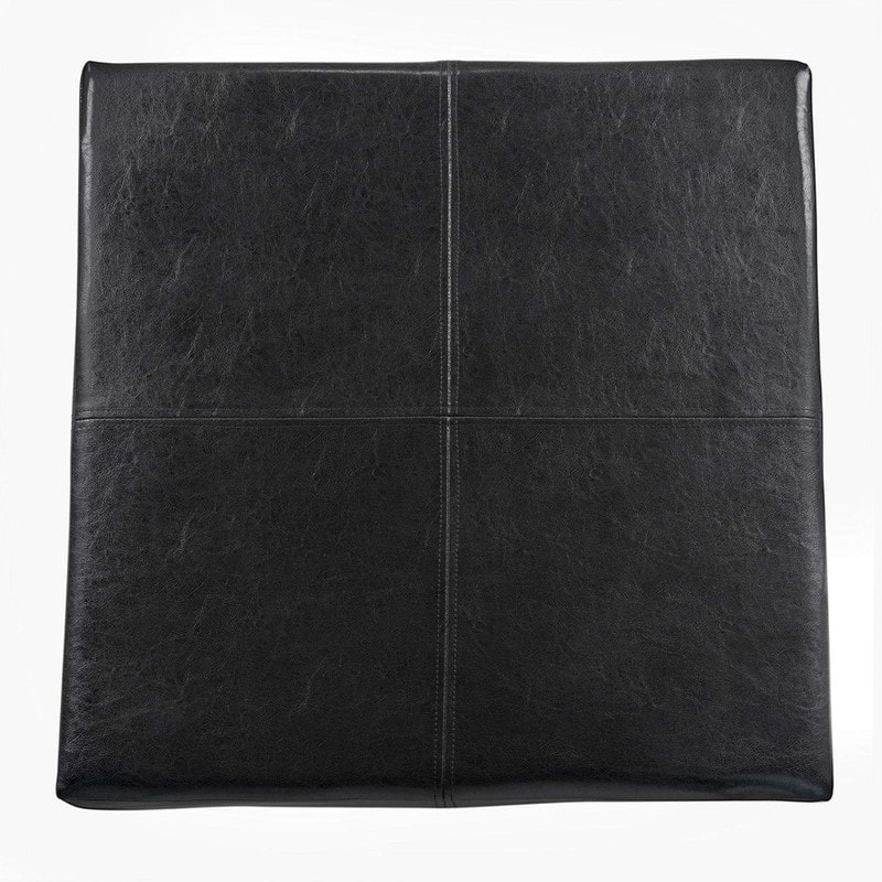 Luxury Large Faux Leather Storage Ottoman
