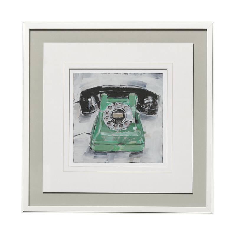 Retro Phone III Framed Art Print