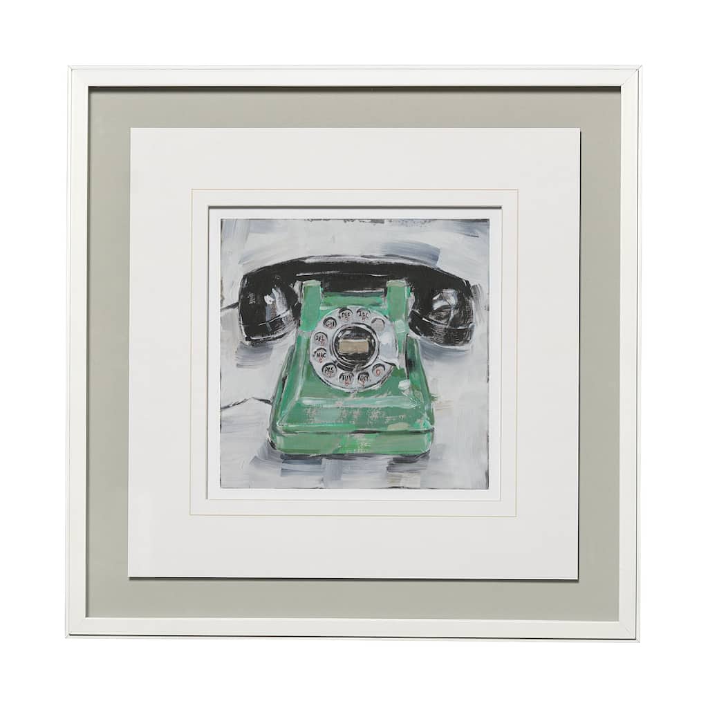 Retro Phone III Framed Art Print