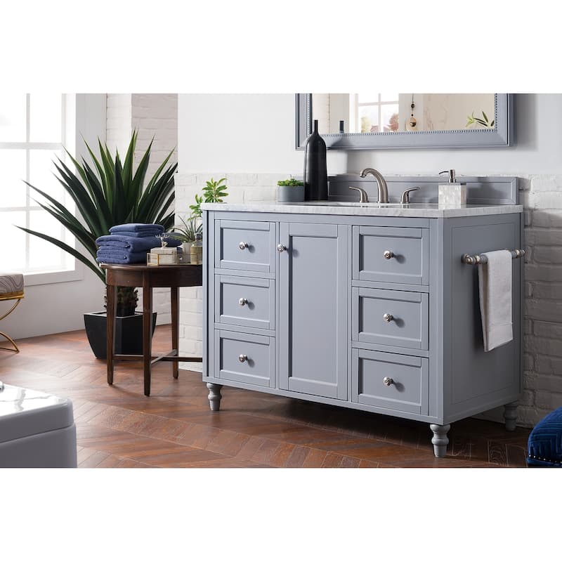 James Martin Vanities Copper Cove Encore 48" Single Vanity, Silver Gray
