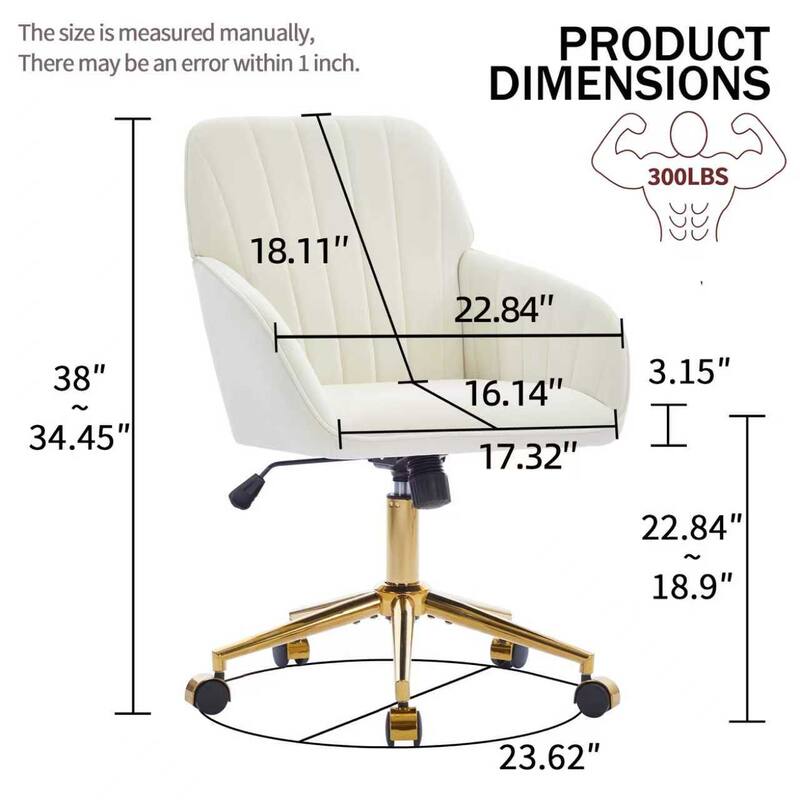 Adjustable Office Chair, Home Bedroom, Ergonomic Swivel Chair, Backrest Seat, Comfortable for Long Sitting