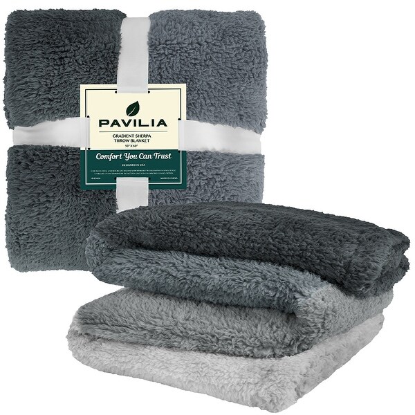 Grey ombre throw blanket sale