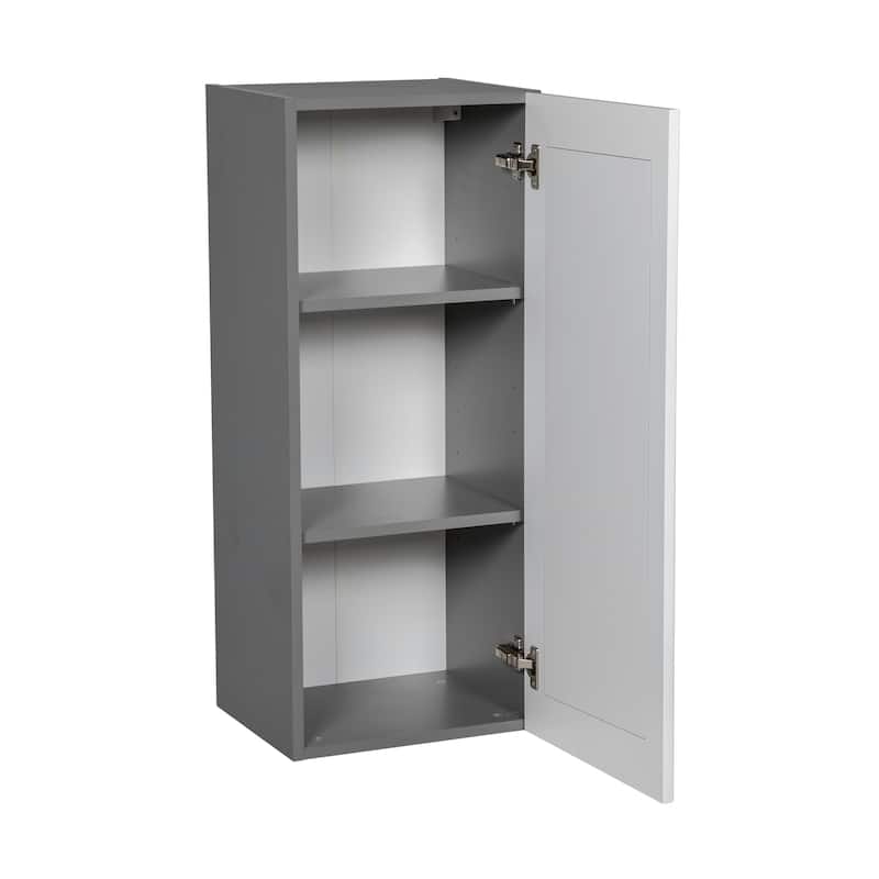 15" x 36" Wall Cabinet-Single Door-Grey - 15 x 36 x 12