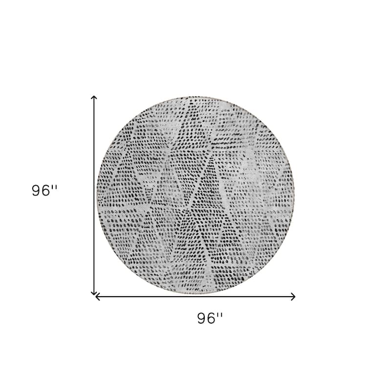 HomeRoots Geometric Transitional Rectangle Outdoor Rug