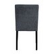 preview thumbnail 34 of 43, Modern Simple Set of 2 Modern Comfortable Upholstered Foam Fabric Dining Chairs with Solid Rubber Wooden Legs for Dining Room
