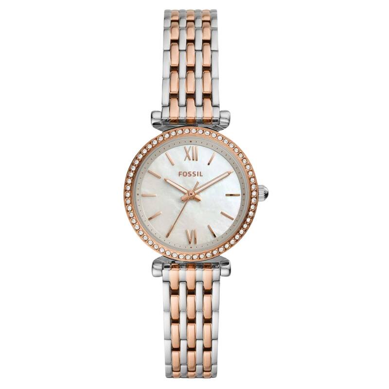 Fossil Women's Carlie Mini White Dial Watch - ES4649 - One Size