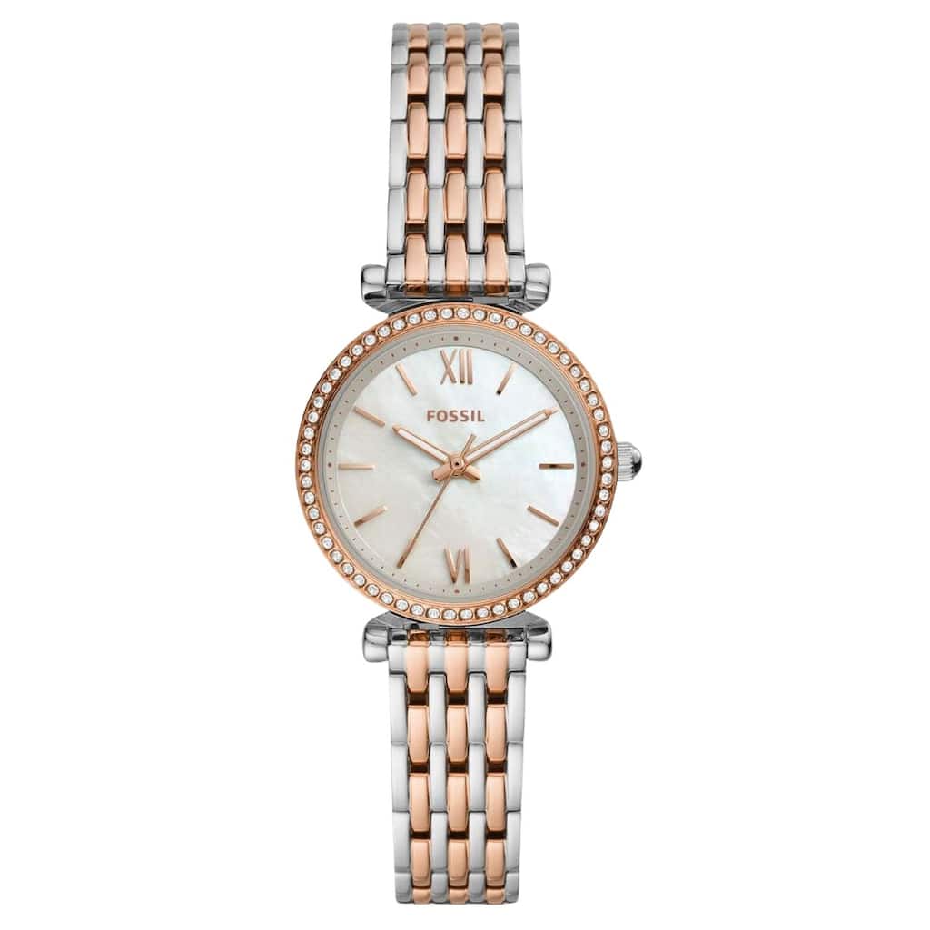 Fossil Women's Carlie Mini White Dial Watch - ES4649 - One Size