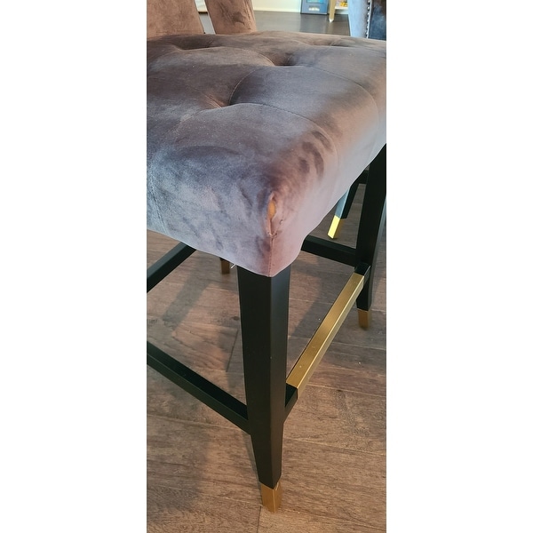 Abbyson jemma velvet bar stool deals