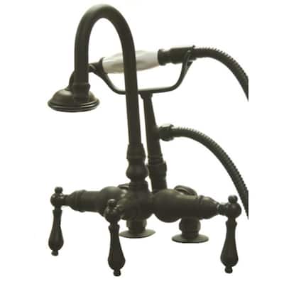 Kingston Brass Vintage Deck Mounted Clawfoot Tub Filler with Personal