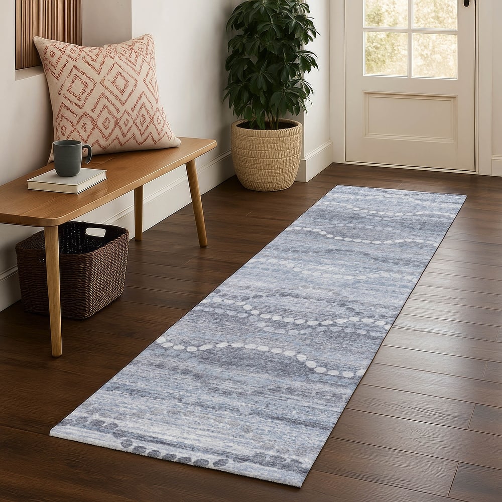 Premium Washable Super Soft Pixy Stripes Mayfield Rug