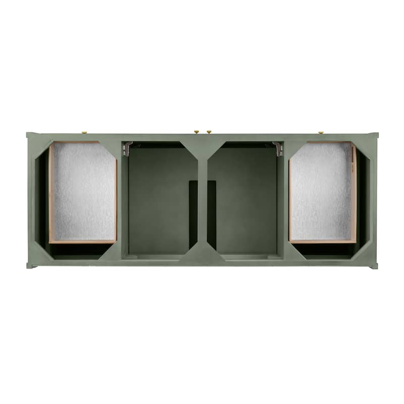 Chicago 60" Single Vanity, Smokey Celadon, w/ FreePower Wireless Charger